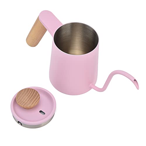 Coffee Pot Slim Waist Hand Brew Pot Stainless Steel Pink Kettle Stainless Steel Walnut Filter Cafe Pot Filtered Coffeemaker Pots (350ml), gernie5g8n9vw3gb-11