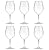 21-ounce Unbreakable Acrylic Wine Glasses Plastic Stem Wine Glasses, set of 6 - All Purpose, Red or White Wine Glass, Dishwasher Safe, BPA Free
