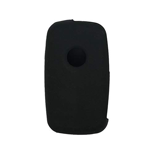BROVACS Silicone Cover Protector Case Holder Skin Jacket Compatible with VOLKSWAGEN Multivan Sharan Caravelle Transporter Caddy SEAT Alhambra 4 Button Flip Remote Key Fob CV9808 Black - Image 2
