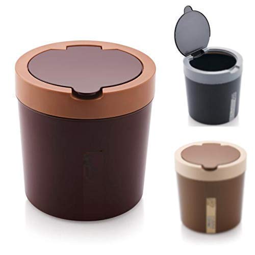 KEDY Small Portable Table Dustbin/Desk Dustbin with Attached lid and