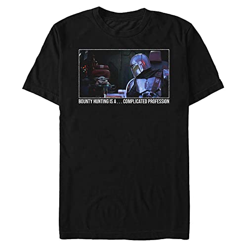 T-shirt Mandalorian Star Wars homme noir 3XL : la coupe longue qui ne remonte plus