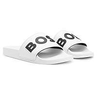 BOSS Herren Kirk rblg Slide, White100, 37 EU