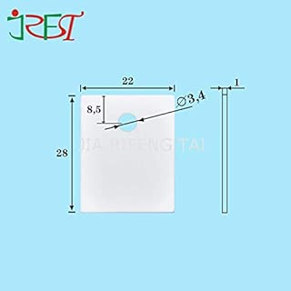 Ochoos TO-264 Thermal Insulating Ceramic 1mm22mm28mm 96% Alumina Ceramic Plate Al2O3 Ceramic Substrates with Hole - coolthings.us