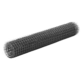vidaXL Alambrada de gallinero acero revestimiento PVC gris 10x1 m, alambre de malla