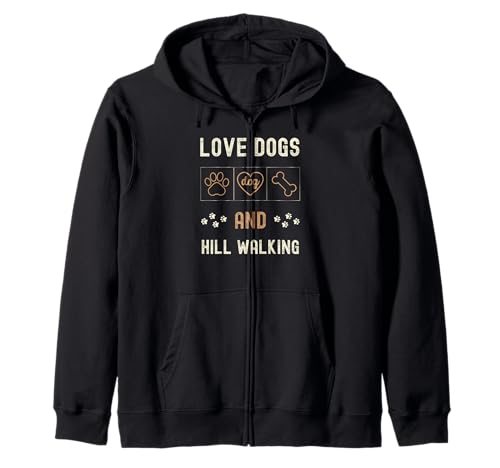 Love Dogs Hill Walking Hombres Mujeres Perro Mamá Papá Dueños Walker Sudadera con Capucha