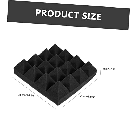 HEMOTON 12 piezas Paneles de Absorción Acústica de Alta Densidad, Material de Aislamiento Acústico para Estudio en Casa, KTV y Espacios de Grabación, Tableros Duraderos para Insonorización miniatura 2