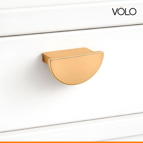 Image of VOLO Cabinet Drawer Knob /knobs for Drawers /Drawer knobs /Handle /knobs for cabinets /Pull Handle (S-183) (Rose Gold, 4)