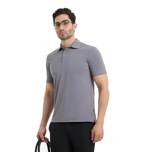 Image of Mauve Mens Smart Stretch Polo | Comfortable Work & Casual | Breathable | All-Day Wear