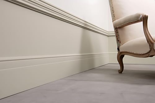 Cimaise P9020 moulure de soubassement mur en polyuréthane rigide 200cm - 6