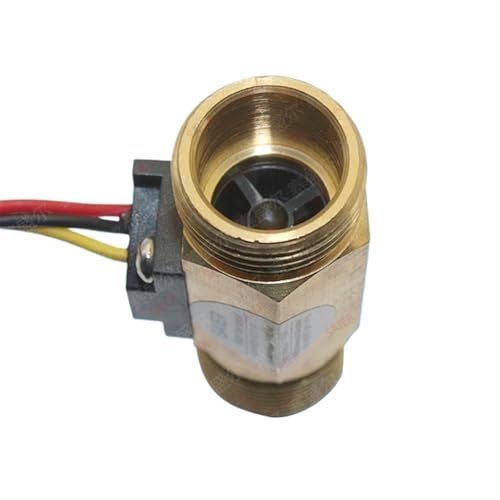 Capteur de débit d'eau effet Hall laiton compteur débitmètre G1/2 - 4