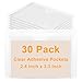 Kyuionty 30 PCS Clear Adhesive Pockets, 3.3