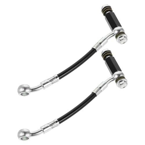 Adaptador de manguera de freno negro de 15 cm y extensor de línea hidráulica
