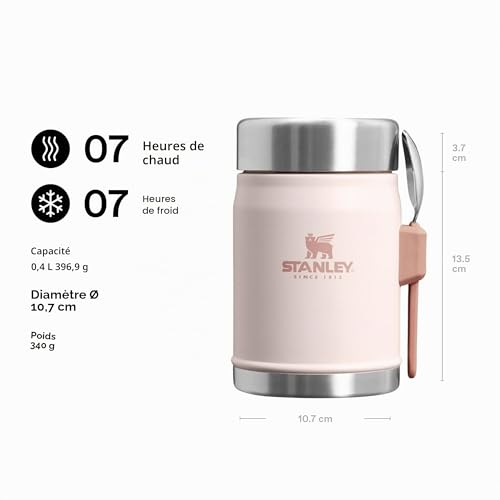 STANLEY 1913 Classic Legendary Food Jar 0.4L - Rose Quartz – vue 2