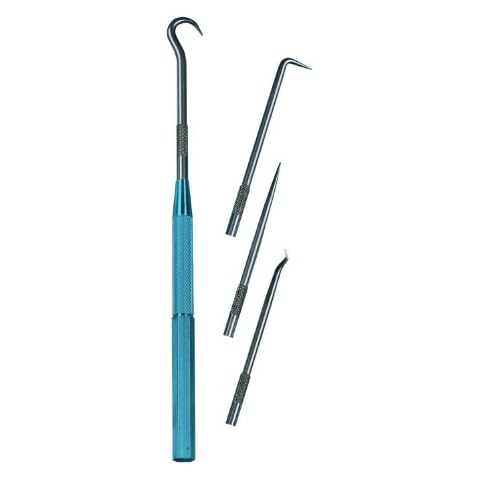 Moody Tools 58-0223 5 Pc. Scriber/Pick Set: 4 Blades & 1 Handle Cover