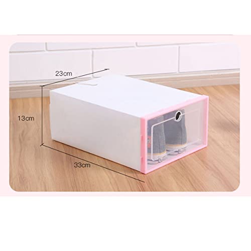 Boîtes de rangement pour chaussures transparentes et bacs à baskets gris empilables - 7