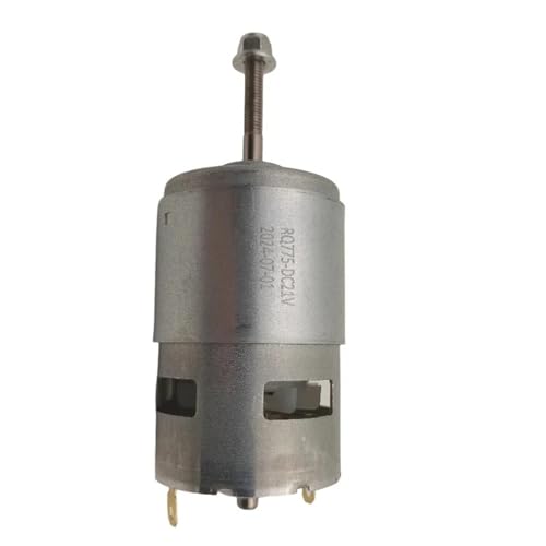 Moteur électrique 775 21V CC puissant en cuivre pur avec double roulement à billes