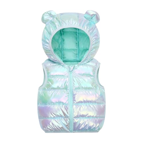Baby Girls Boys Puffer Vest Cartoon Hooded Winter Coat Warm Toddler Outerwear Lightweight Sleeveless Waistcoat
