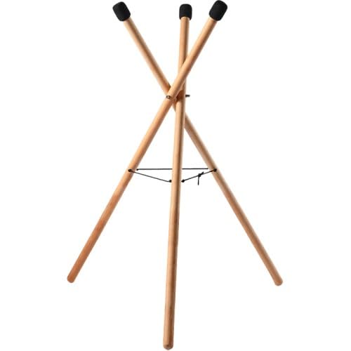 HLURU Support pour tambour Tongue et Handpan en hêtre - Large