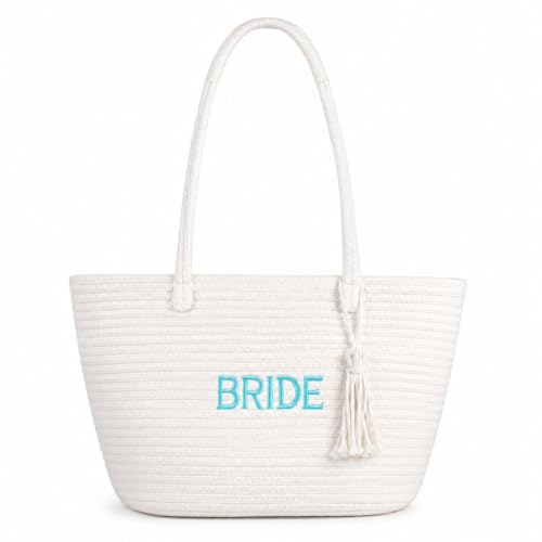 Bolso tote novia para boda y luna de miel miniatura 1