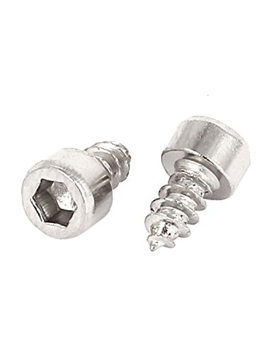 Juego de 100 tornillos autorroscantes M3x6mm acero inoxidable miniatura 2