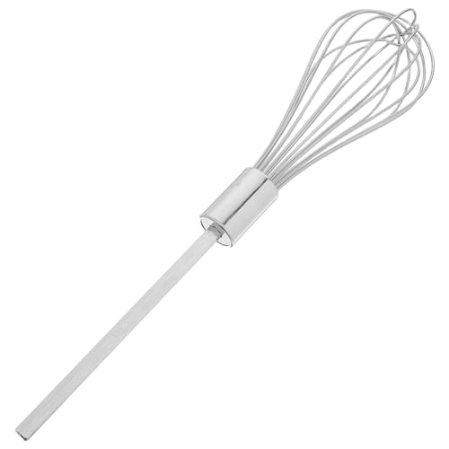 PATKAW Varilla Mezcladora de Acero Inoxidable Reforzada 2 Mm de Grosor y 16 Hilos, Accesorio para Taladro Eléctrico como Mezclador de Cocina, Repuesto Versátil para Batidor Reutilizable