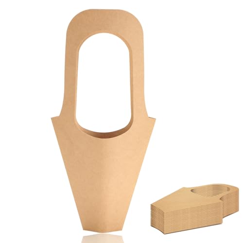 Listado y reviews de Bolsa hacer regalo para comprar hoy. 29 xialgshe - 20 bolsas de papel kraft con flores de regalo, bolsas de conos, bolsas de ramo de flores con asa para hacer ramos de boda, boda, cumpleaños, bolsa de regalo de San...