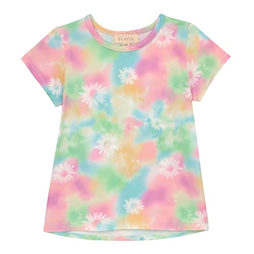 Btween Girls 4-Piece Summer Tops | Fashionable Short Sleeve T-Shirt | Casual Daily Shirt For Kids - Assorted Colors #TOP5