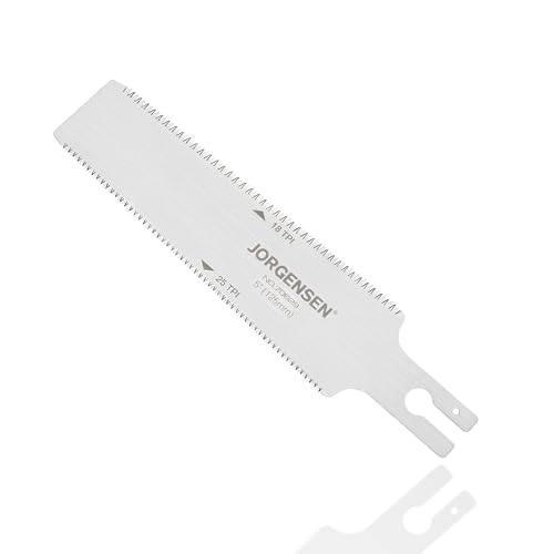 JORGENSEN Replacement Blade for 5 inch Pro Double Edge Flush Cut Saw, 18/25 TPI SK5 Flexible Blade