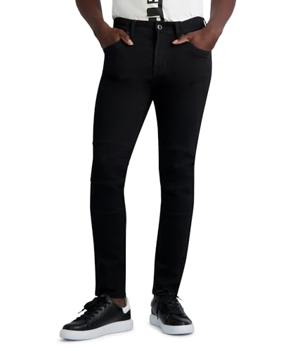 Karl Lagerfeld Paris Men's Soft Stretchy Modal Moto Pant2