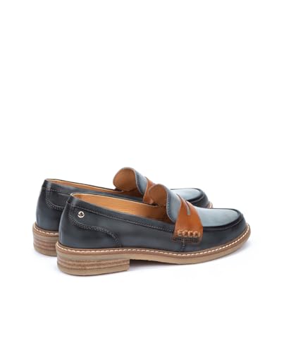 Image of PIKOLINOS Aldaya W8J-3541 Women's Loafers - Premium Calfskin Leather Slip-On - Lightweight Comfort, Removable Insole, Medium & Wide Width Ergonomic Everyday Support