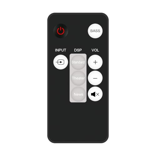 Replacement RMC-SB212 Remote Compatible with Insignia NS-SB212 Soundbar Home Theater Speaker