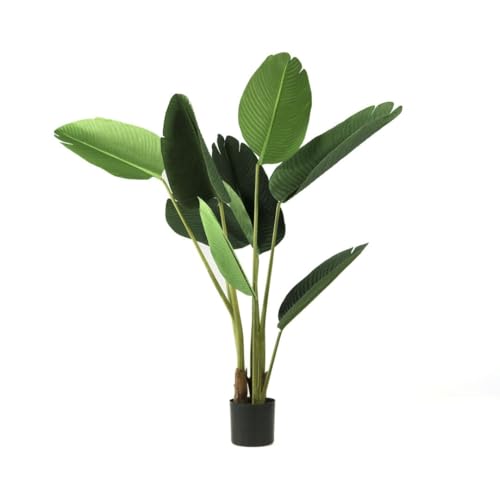 Valyria Home | Ave del Paraíso Artificial 120 cm | Strelitzia Tropical Realista para Decoración de Hogar y Oficina | Planta Artificial Elegante y Decorativa