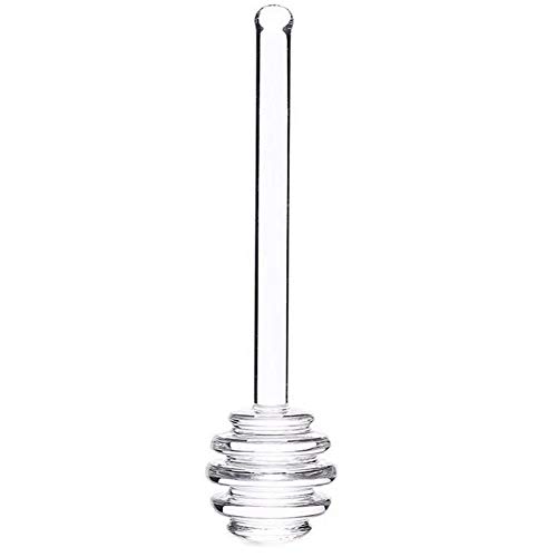 TAOYUN Verre Miel louche bâton Distributeur de sirop Serveur Miel Tige d'agitation Confiture glaçage agitateur cuillère pour Pot de Miel Accessoires de Cuisine 6 Pouces Cover