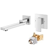 Aolemi Bathtub Sink Faucet Tub Filler Polished Chrome with Extra Long Swivel RotatingTub Spout One H