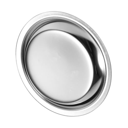 TEHAUX Piattino per Bustine di Tè in Acciaio Inossidabile 304 Vassoio Portabustine di Tè Medio Sottobicchiere per Tazze da Scrivania e Accessori da Casa Resistente e Leggero