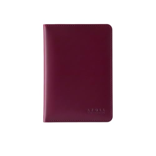 Image of Atoll Unisex Genuine Leather Passport Holder & Travel Wallets & Document Organizer | Premium & Durable Passport Cover with Sim Ejector & Sim Slots, Burgundy