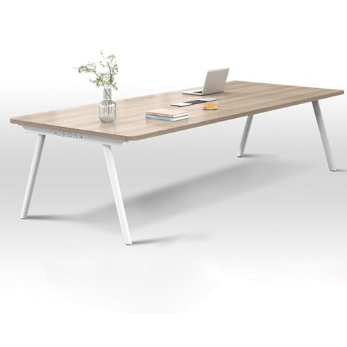 YHWKGZ Conference Table, 63' L x 31.5' W x 29.5' H, White Meeting Desk, Small Office Computer Desk, Space Saving Design Desk, for Home Office Desk
