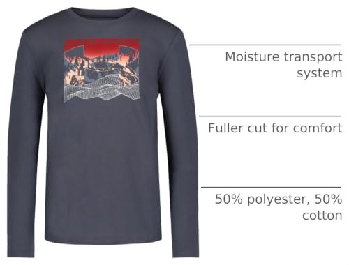 Image of Under Armour Boys' Long Sleeve Graphic T-Shirt, Lightweight & Breathable, Outdoor Collection