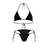 HYIJCSUC Men Sissy Underwear Bra Bikini Panties Men's Sexy Mankini Costume Mens Lingerie Set Nightwear Sleepwear Set Black