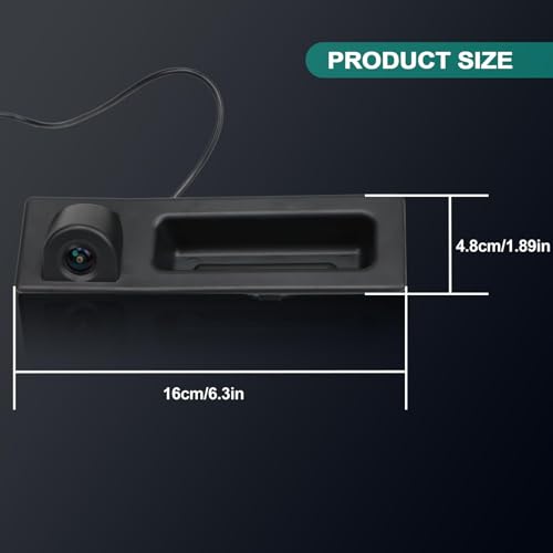 Image of 51247463163 Rear View Camera 1280x720p Trunk Handle Rear View Reverse Backup Camera Fits 2011-2017 Series 5,2012-2017 Series 3,2012-2017 X3 /X4 /X5,2016-2017 X1 F30 F10 F11 F25