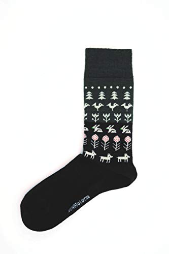Merino Wool Socks Formal Casual Men's Women's Large (40-45) Black Nature by Bengt & Lotta