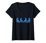 Femme Illustration d'un couple faisant l'amour de la musique n°8 T-Shirt avec Col en V