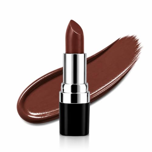 Image of Barva Natural & Moisturising Lipstick 4.3g (Burgundy 206) | With Pure Ghee & Kokum Butter | Creamy Hydrating Finish | Mineral Colour | Long Lasting Deep Burgundy Lipstick