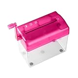 Tragbarer Aktenvernichter – manueller Dokumentenschneider für den Schreibtisch, kleine und effiziente Aktenvernichtungsmaschine für Rechnungen, Quittungen, Post, Lehrer-, Schüler-, Klassenzimmer- und