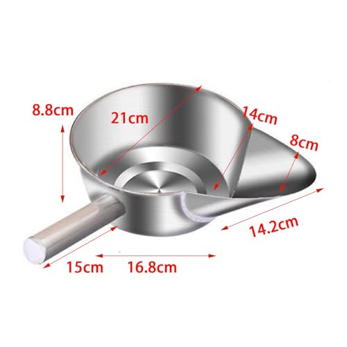 Amagogo French Fry Bagger Commercial Popcorn Scoop Multifunctional Easy to Clean Stainless Steel Left Handle for Wedding Snacks Candy, 21cm Left Handed
