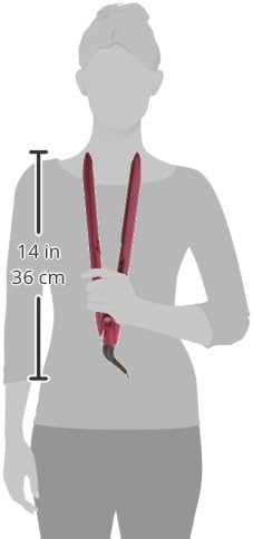 Diagram showing the dimensions of the Remington S7740 Hair Straightener