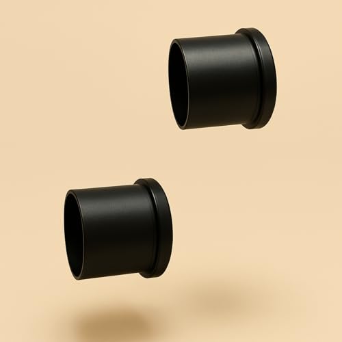 Image of Urban Elite Heavy Curtain Wall to Wall Bracket Black for Stainless Steel Curtain Rod and Wardrobe Rod (Steel)- 2pcs (Black)
