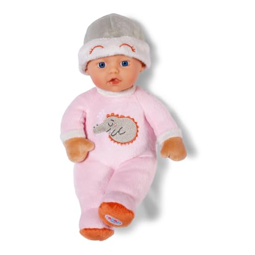 Baby Born For Babies Sleepy Rose - Suave Muñeca De 30 Cm - Con Cuerpo Rosa Y Sonajero Integrado - Muñeca De Tela Con Gorrito Fijo - Apta Para Recién Nacidos