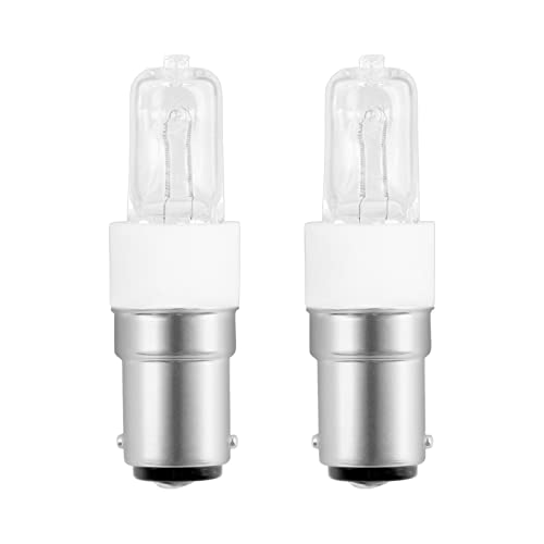 SCNNC Leuchtmittel B15 Dimmbar Warmweiß 2700K Backofenlampe 500 Grad B15d Klar für Backofen Mikrowelle Dunstabzugshaube Wandlampe 2 Stück