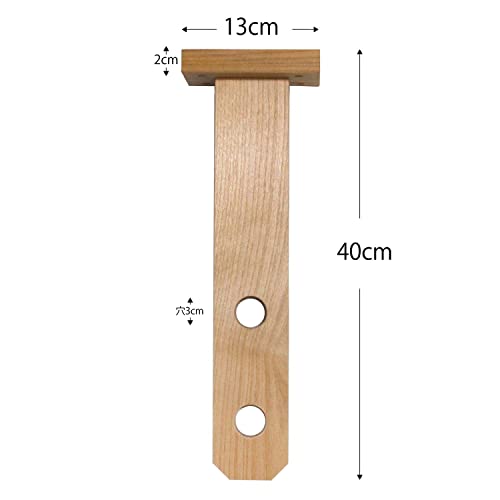 のれん受け 木製 ロング通しタイプ【天井・間口外側用】【長いのれん掛け】【径30mmまで対応】【日本製】 [1]